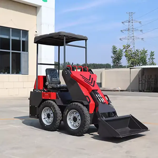 Mini skid steer loader elektrika avo lenta